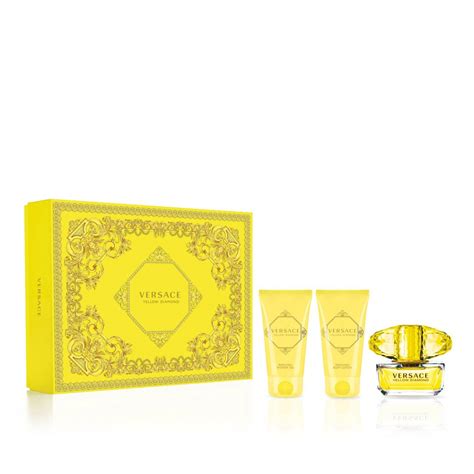 versace yellow diamond 50ml gift set|versace yellow diamond body wash.